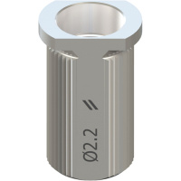 Втулка-T для хирургии по шаблонам, Ø 2,2 мм, Н 6 мм, Stainless steel
