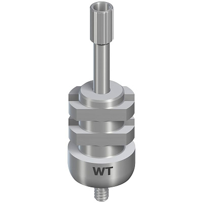 Трансфер оттискный WT для открытой ложки, длинный, высота 21 мм, без захвата, с направляющим винтом
