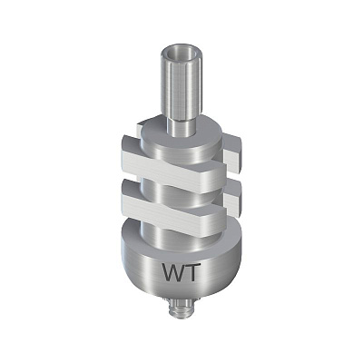 Трансфер оттискный WT для открытой ложки, короткий, высота 15 мм, с направляющим винтом