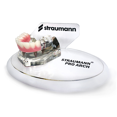 Челюсть Straumann Pro Arch демонстрационная прозрачная на подставке
