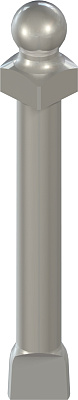 Аналог шаровидного абатмента RN, L 18 мм, Stainless steel