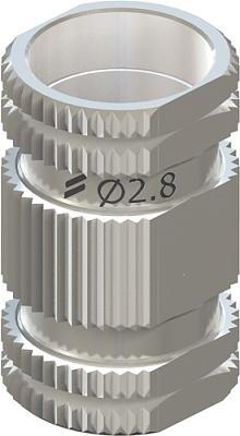 Втулка для хирургии по шаблонам, Ø 2,8 мм, Н 6 мм, Stainless steel