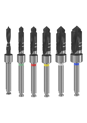 Набор ступенчатых сверл (6 шт) Набор ступенчатых сверл (6 шт)