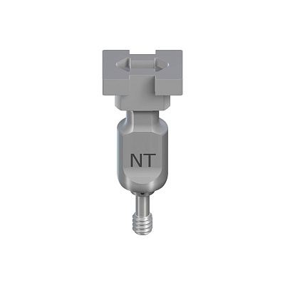 Трансфер оттискный NT для закрытой ложки, длинный, высота 21 мм, без захвата, с 1 направляющим винтом и 2 колпачками Трансфер оттискный NT для закрытой ложки, длинный, высота 21 мм, без захвата, с 1 направляющим винтом и 2 колпачками